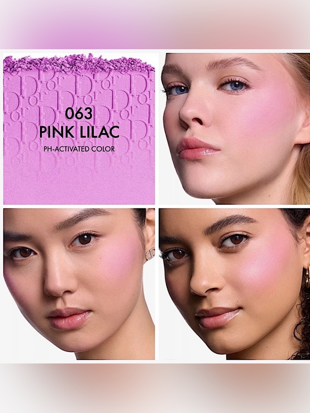 Dior Rosy Glow Blush 063 ph Activated Pink Lilac BNWOB
